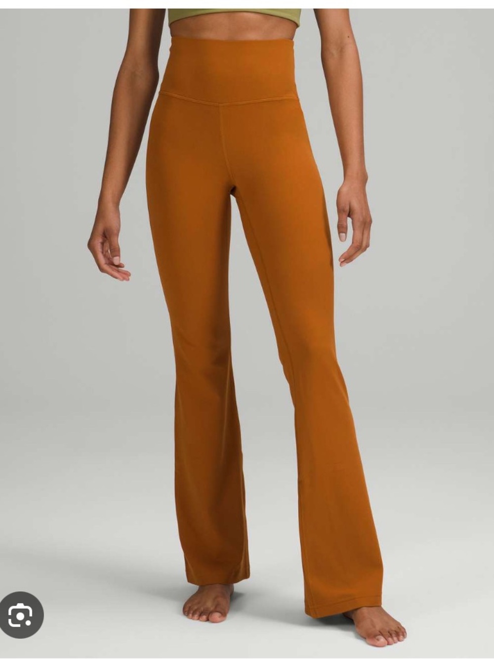lululemon athletica Groove Super-High-Rise Flare Pants - Rust Orange
